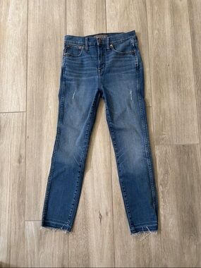 Point Sur Blue awash Denim Jeans With Raw Hem Size 26